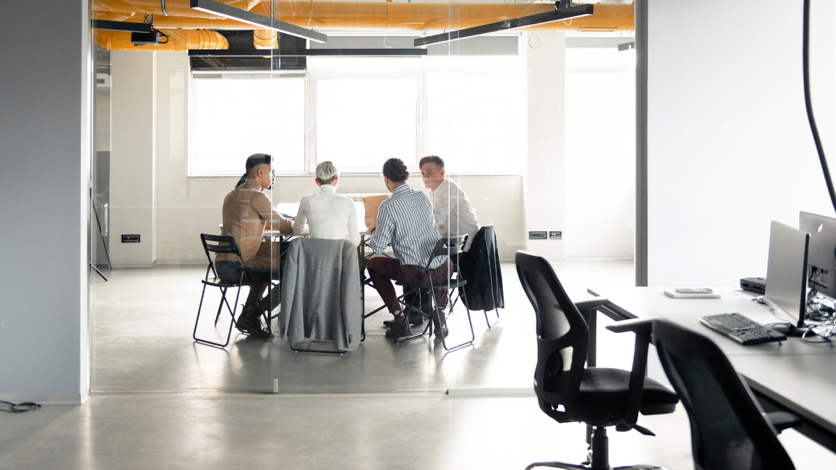 Team reviewing dashboards